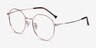 The Path Rose Gold TitaniumEyeglass Frames from EyeBuyDirect, Angle View