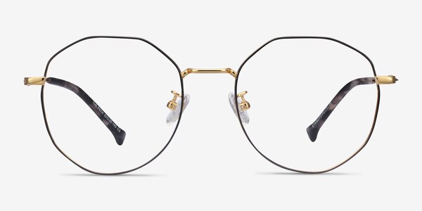 The Path Black Golden Titanium Eyeglass Frames