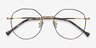 The Path Black Golden TitaniumEyeglass Frames from EyeBuyDirect, Closed View