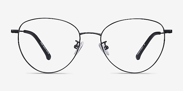Gaze Black Titanium Eyeglass Frames