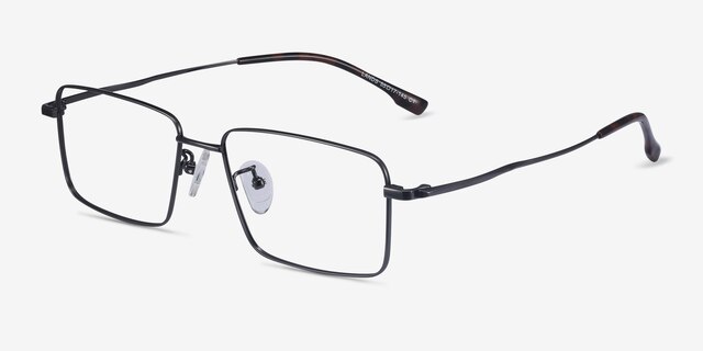 Lands Gunmetal TitaniumEyeglass Frames from EyeBuyDirect, Angle View