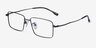 Lands Gunmetal TitaniumEyeglass Frames from EyeBuyDirect, Angle View