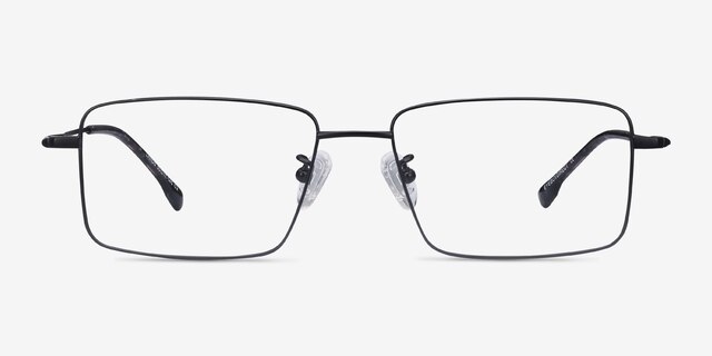 Lands Noir TitaniumMontures de lunettes de vue d'EyeBuyDirect, Vue de Face