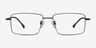 Lands Noir TitaniumMontures de lunettes de vue d'EyeBuyDirect, Vue de Face