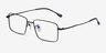 Lands Noir TitaniumMontures de lunettes de vue d'EyeBuyDirect, Vue d'Angle