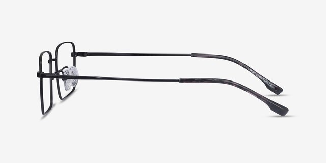 Lands Noir TitaniumMontures de lunettes de vue d'EyeBuyDirect, Vue de Côté