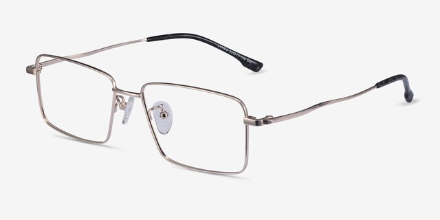 Lands Golden TitaniumEyeglass Frames from EyeBuyDirect, Angle View