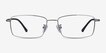 Holmst Gunmetal TitaniumEyeglass Frames from EyeBuyDirect, Front View