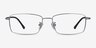Holmst Gunmetal TitaniumEyeglass Frames from EyeBuyDirect, Front View