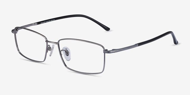 Holmst Gunmetal TitaniumEyeglass Frames from EyeBuyDirect, Angle View