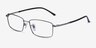 Holmst Gunmetal TitaniumEyeglass Frames from EyeBuyDirect, Angle View