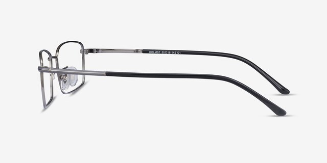 Holmst Gunmetal TitaniumEyeglass Frames from EyeBuyDirect, Side View