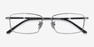Holmst Gunmetal TitaniumEyeglass Frames from EyeBuyDirect, Closed View