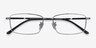 Holmst Gunmetal TitaniumEyeglass Frames from EyeBuyDirect, Closed View