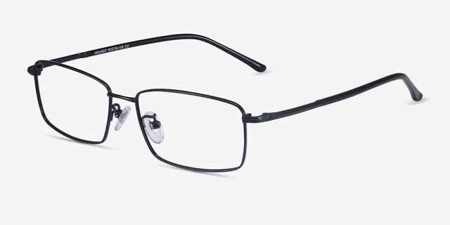 Holmst Black TitaniumEyeglass Frames from EyeBuyDirect, Angle View