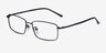 Holmst Black TitaniumEyeglass Frames from EyeBuyDirect, Angle View