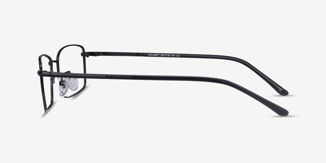 Holmst Black TitaniumEyeglass Frames from EyeBuyDirect, Side View