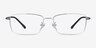 Holmst Silver TitaniumEyeglass Frames from EyeBuyDirect, Front View