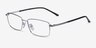 Holmst Silver TitaniumEyeglass Frames from EyeBuyDirect, Angle View