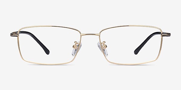 Holmst Golden Titanium Eyeglass Frames