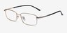 Holmst Golden TitaniumEyeglass Frames from EyeBuyDirect, Angle View