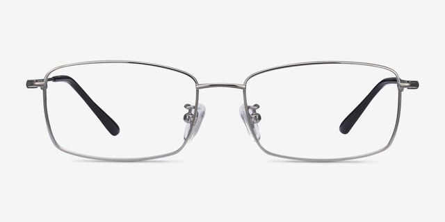 Hobbes Gunmetal TitaniumEyeglass Frames from EyeBuyDirect, Front View