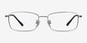 Hobbes Gunmetal TitaniumEyeglass Frames from EyeBuyDirect, Front View