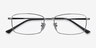 Hobbes Gunmetal TitaniumEyeglass Frames from EyeBuyDirect, Closed View