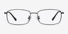 Hobbes Black TitaniumEyeglass Frames from EyeBuyDirect, Front View