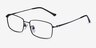 Hobbes Black TitaniumEyeglass Frames from EyeBuyDirect, Angle View