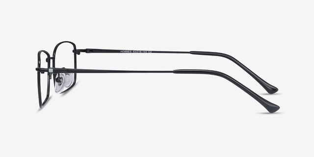 Hobbes Black TitaniumEyeglass Frames from EyeBuyDirect, Side View