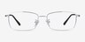 Hobbes Silver TitaniumEyeglass Frames from EyeBuyDirect, Front View