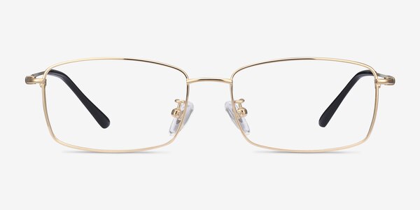 Hobbes Golden Titanium Eyeglass Frames