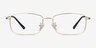 Hobbes Golden TitaniumEyeglass Frames from EyeBuyDirect, Front View