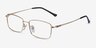 Hobbes Golden TitaniumEyeglass Frames from EyeBuyDirect, Angle View