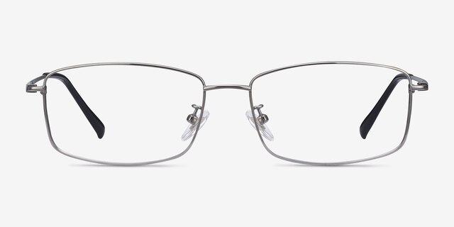 Embark Gunmetal TitaniumEyeglass Frames from EyeBuyDirect, Front View
