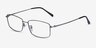 Embark Gunmetal TitaniumEyeglass Frames from EyeBuyDirect, Angle View