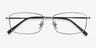 Embark Gunmetal TitaniumEyeglass Frames from EyeBuyDirect, Closed View