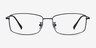 Embark Black TitaniumEyeglass Frames from EyeBuyDirect, Front View