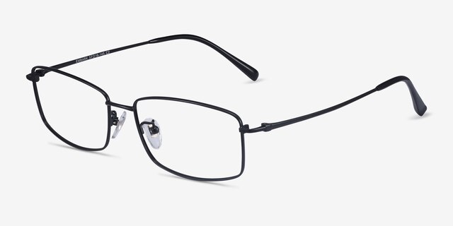 Embark Black TitaniumEyeglass Frames from EyeBuyDirect, Angle View