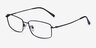 Embark Black TitaniumEyeglass Frames from EyeBuyDirect, Angle View