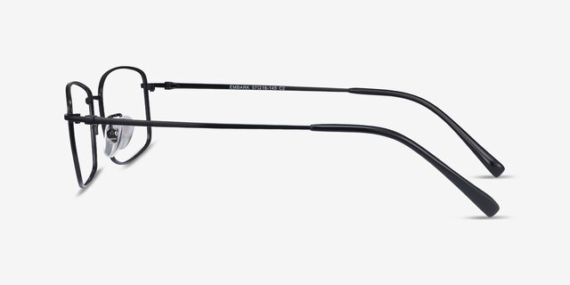 Embark Black TitaniumEyeglass Frames from EyeBuyDirect, Side View