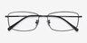 Embark Black TitaniumEyeglass Frames from EyeBuyDirect, Closed View