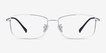 Embark Silver TitaniumEyeglass Frames from EyeBuyDirect, Front View