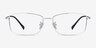Embark Silver TitaniumEyeglass Frames from EyeBuyDirect, Front View