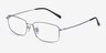 Embark Silver TitaniumEyeglass Frames from EyeBuyDirect, Angle View