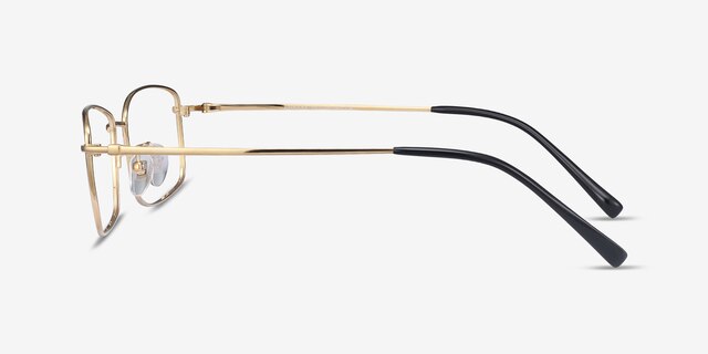 Embark Golden TitaniumEyeglass Frames from EyeBuyDirect, Side View