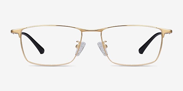 Fielder Gold Titanium Eyeglass Frames