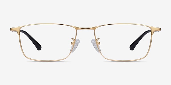 Fielder Gold Titanium Eyeglass Frames