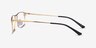 Fielder Gold TitaniumEyeglass Frames from EyeBuyDirect, Side View